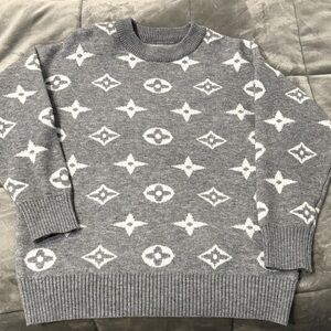 Gray Patterned womans Sweater